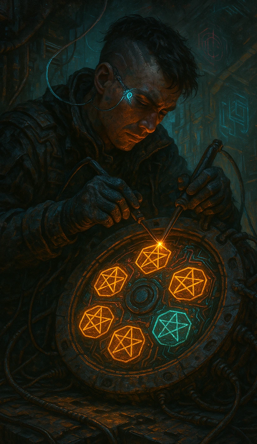 Pentacles Eight
