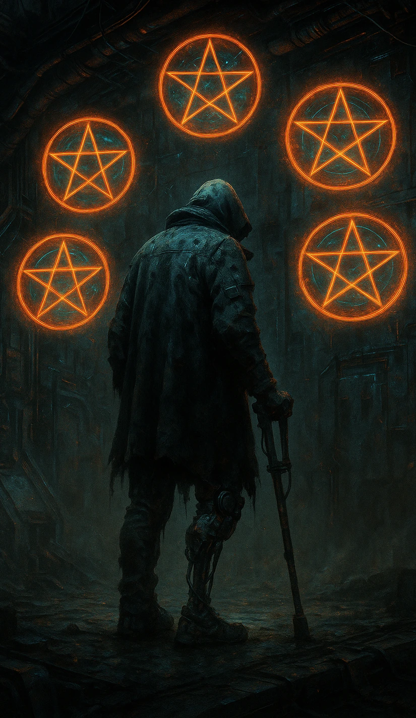 Pentacles Five