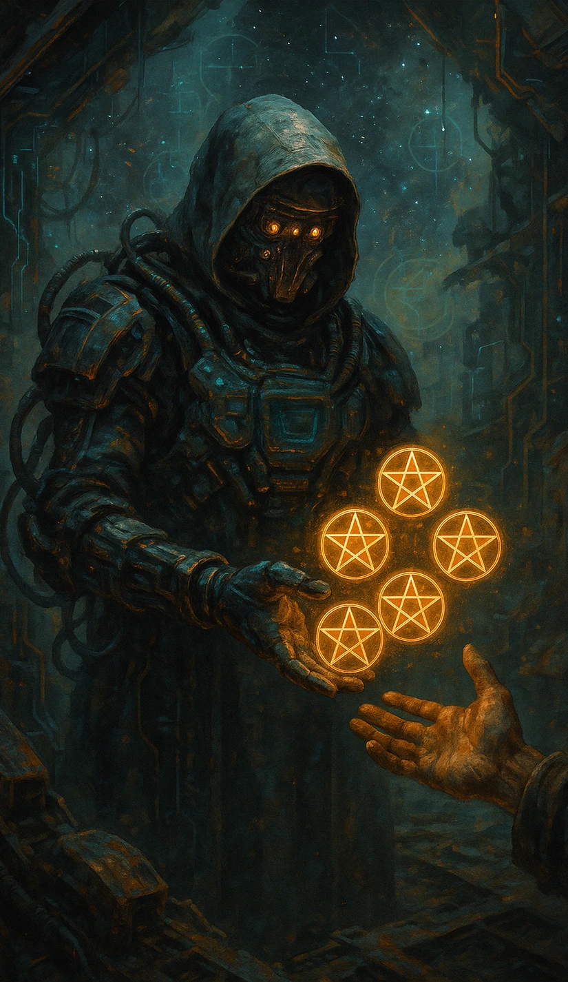 Pentacles Six