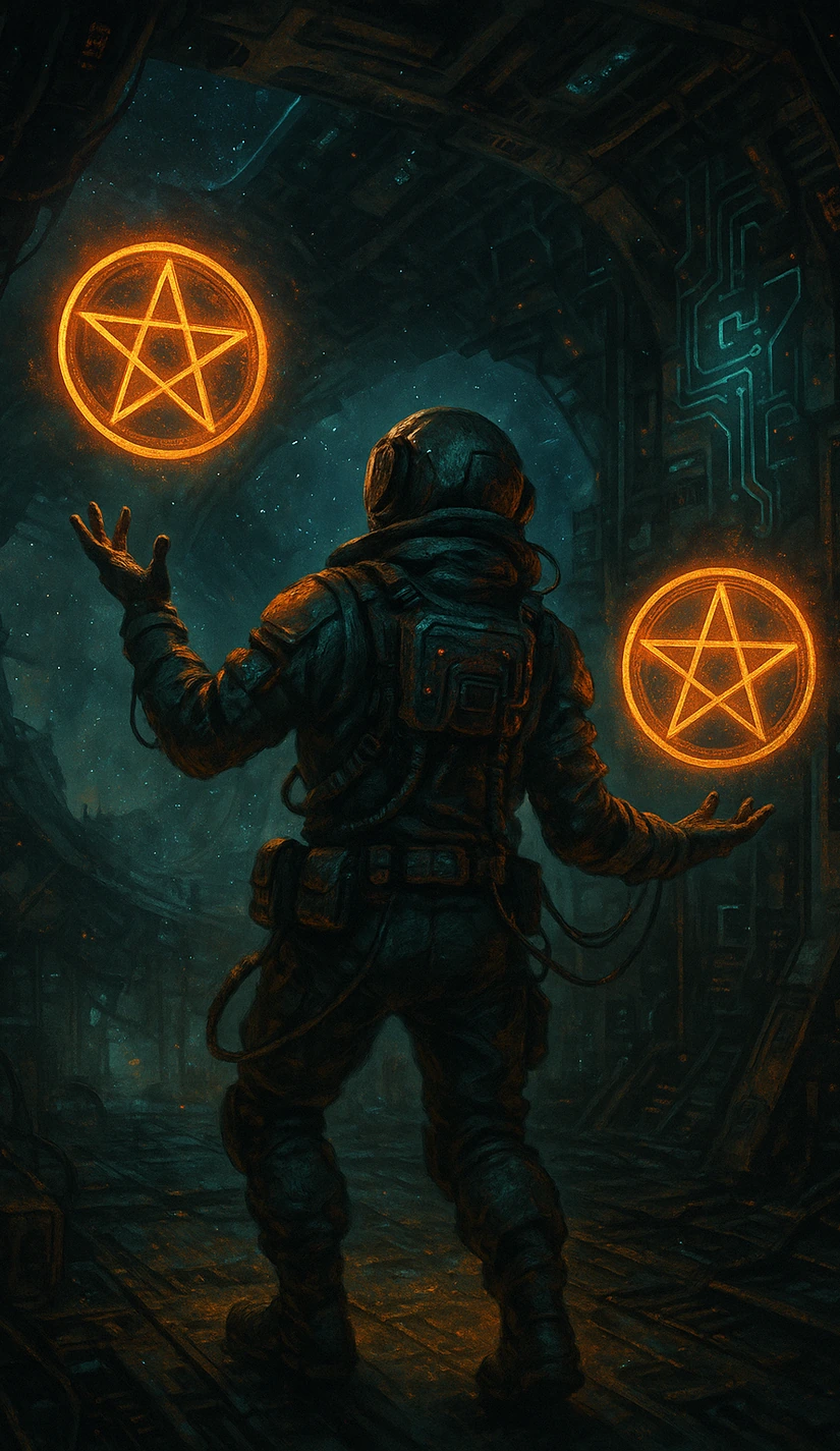 Pentacles Two