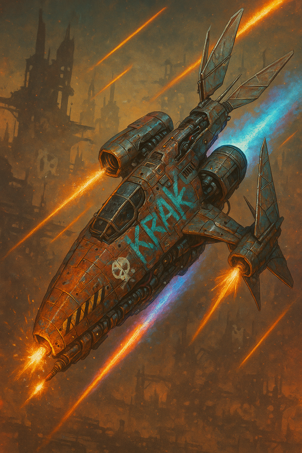 SPACEPUNK ship lineup concept art