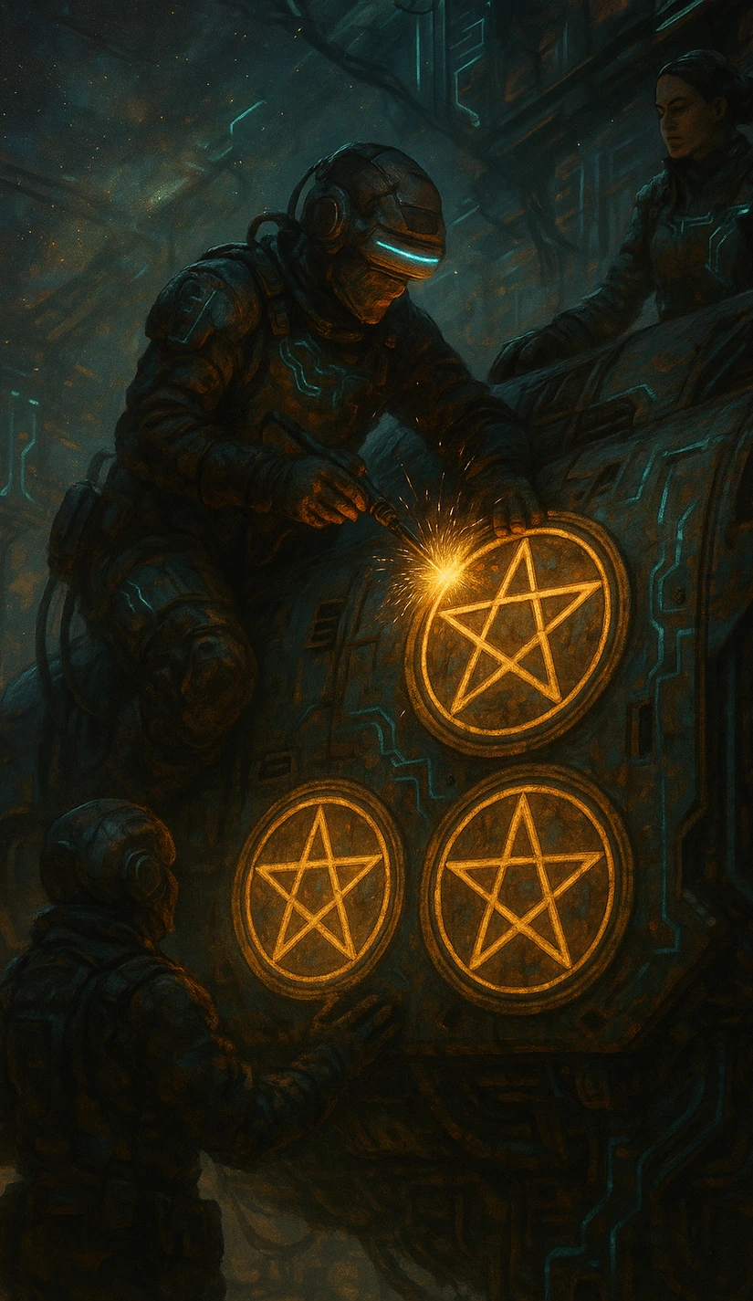 Pentacles Three